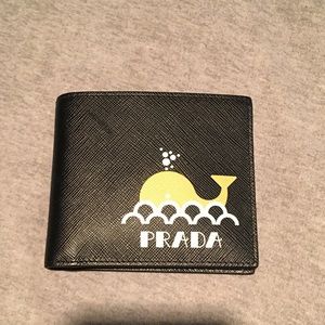 Authentic Prada whale wallet